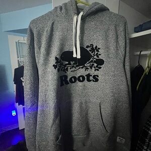 Roots Charcoal Hoodie for Men